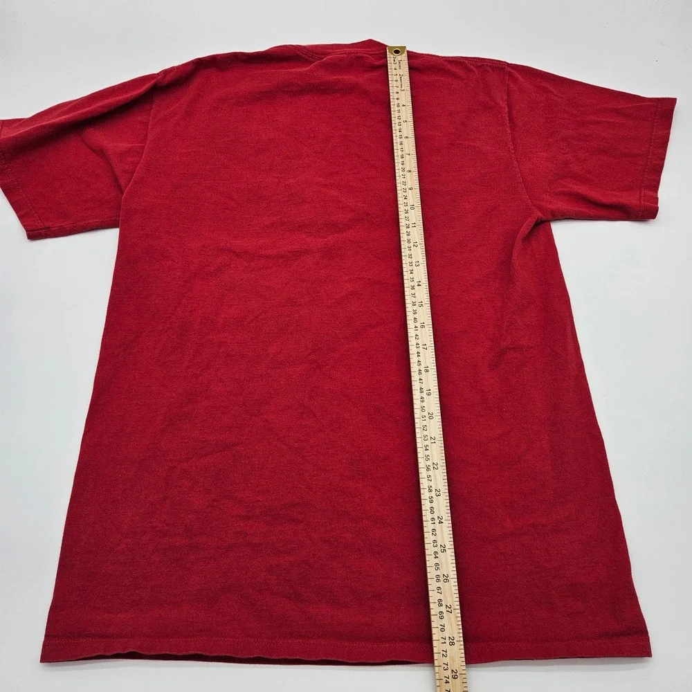 Vintage Sherrys Best Florida Mickey Mouse Embroidered Graphic T‎ Shirt Red Large